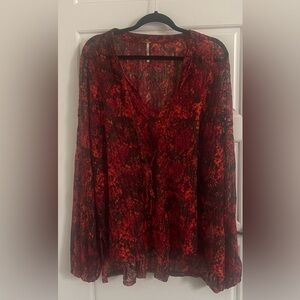 Free People Out For The Night Blouse Top Shirt Hot Combo Size XL